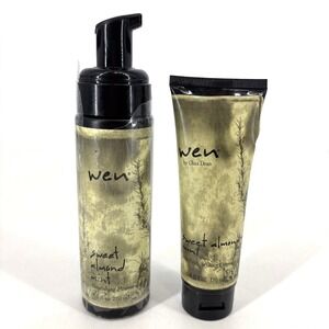 Wen by Chaz Dean Sweet Almond Mint Nourishing Mousse & Styling Cream New Lot‎